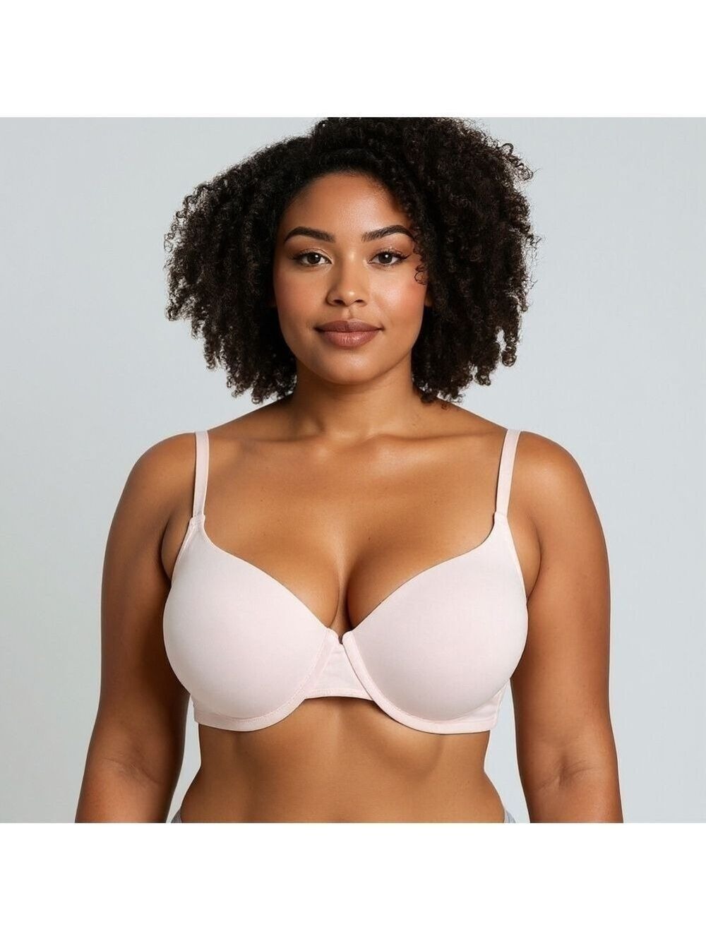 EllenTracy white 38D padded plunge bra